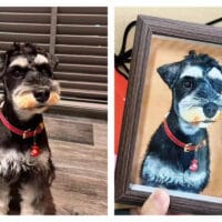 Custom Pet Leather Carving Portrait